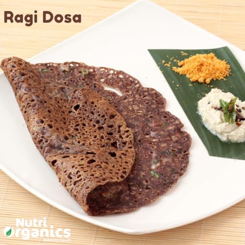 Image of NutriOrganics Unpolished Ragi Flour, 1.5kg |100% Natural | Finger Millet Flour | Nachni Atta | Kelvaragu Flour | Rich in Calcium & Protein