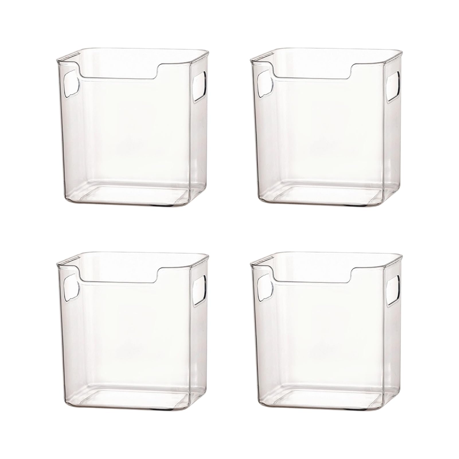Storage Box Clear Stackable Containers Durable PET with Open Top Organizer for Freezer And Fridge