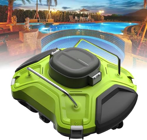 Limpiador robótico de piscinas | Automático inalámbrico, escalada de pared, filtro de carga superior para piscinas en el suelo y sobre el suelo