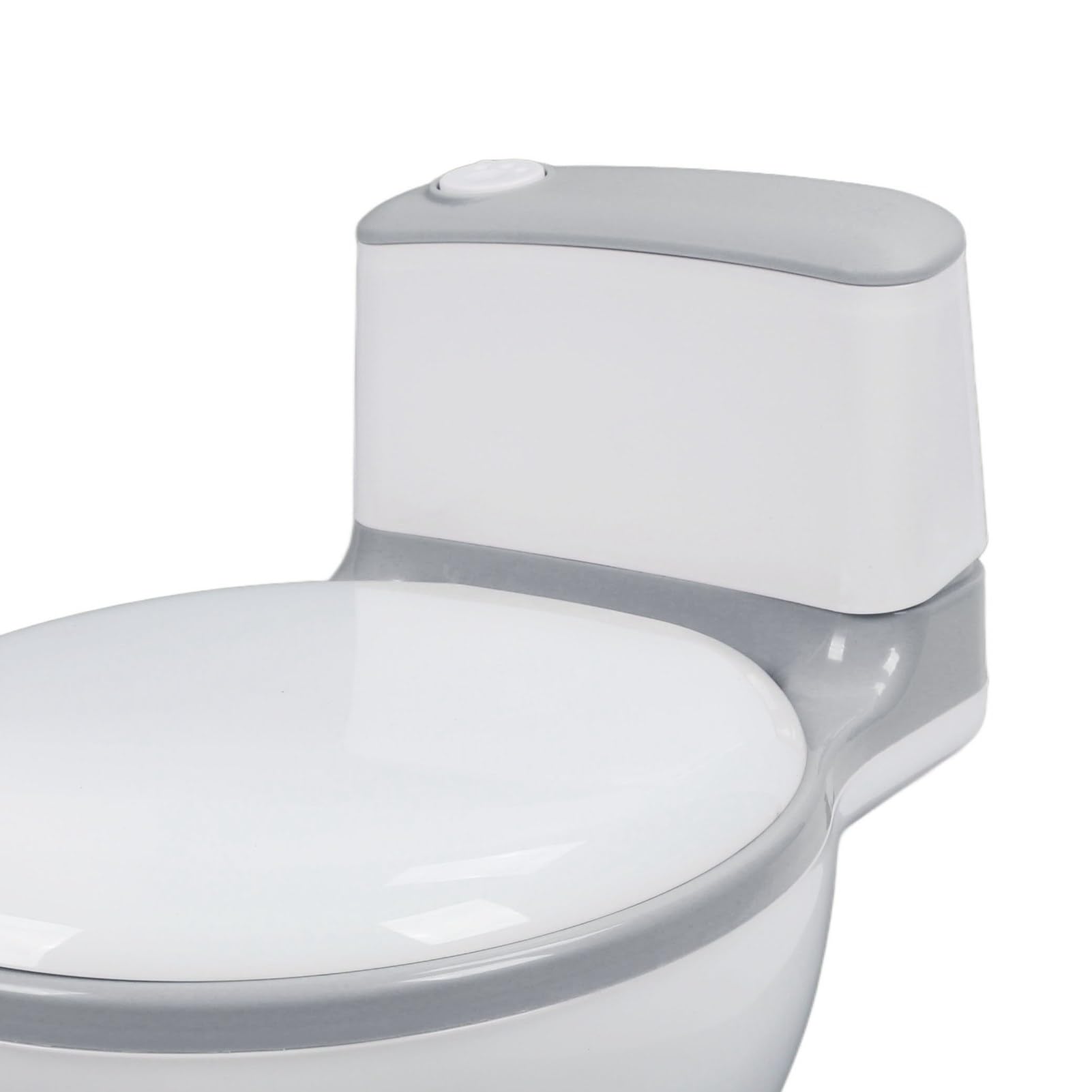 Ausla Inodoro de Entrenamiento para Niños, Orinal Portátil de Plástico para Niños Pequeños con Lavabo Extraíble y Cojín, Diseño Ajustable para Viajes y Uso Doméstico (GREY)