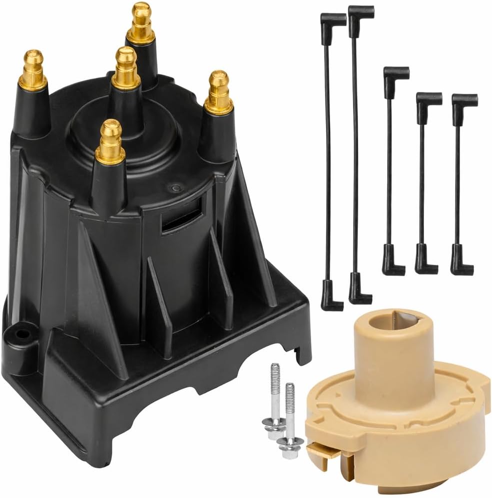 Tune Up Kit with distributor cap and rotor and spark Plug Wires Mercruiser 3.0L LX Replaces 811635Q2 816761Q14