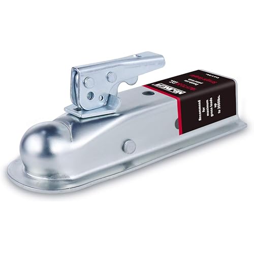 Straight Trailer Coupler 2" Ball 2" Channel Width 3500 LBSTrailer Tongue Coupler
