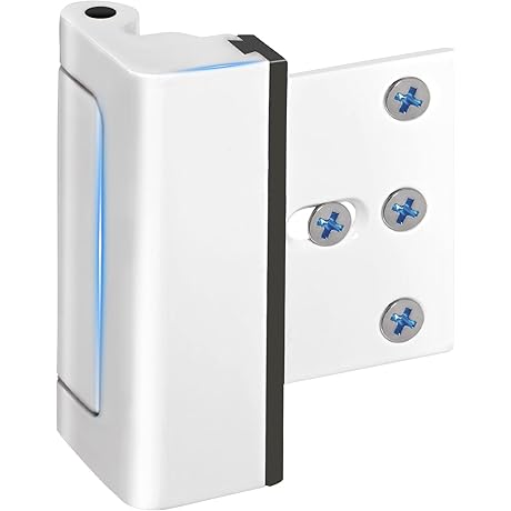 White Childproof Anti-Theft Door Lock Reinforcement: Keep Your Home Secure