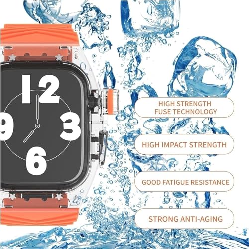 Kit de remplacement Apple Watch 45mm 44mm avec bracelet transparent - 4