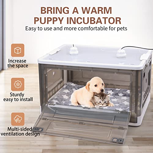 HKDQ Puppy Incubator,Puppy Incubator with Heating, Large PET Brooder Nursery, Kitten Incubator,Incubator for Puppies… - Image 4