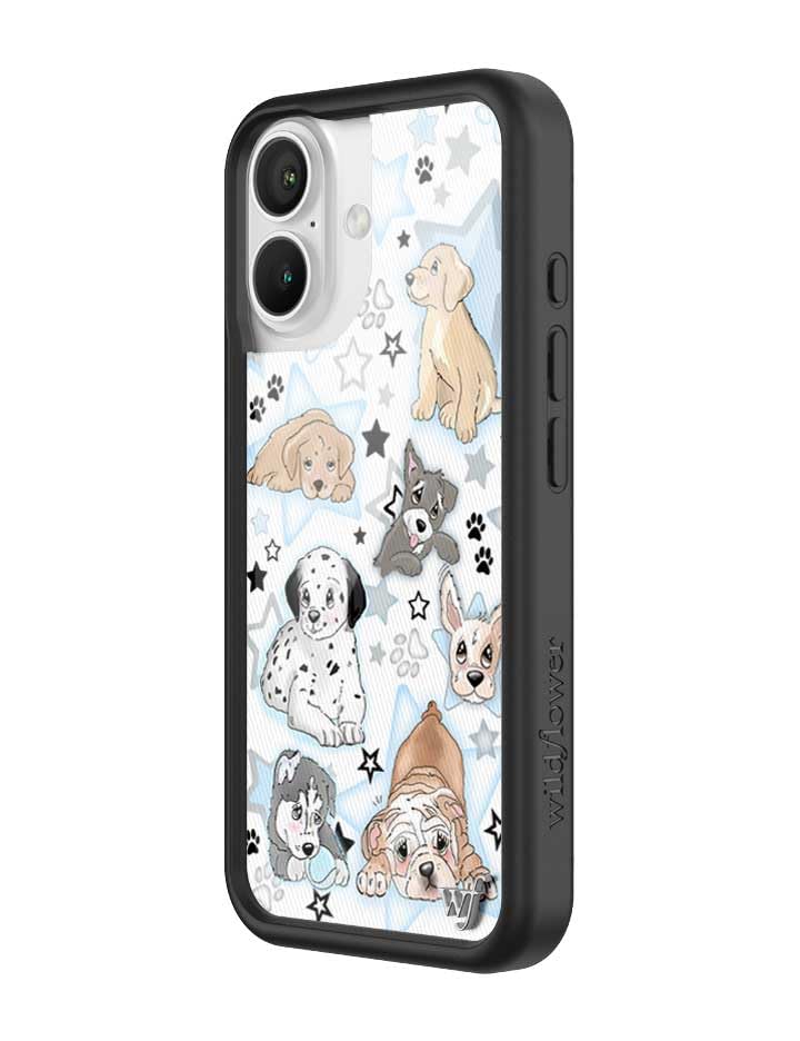 Image of Wildflower Cases - Compatible with iPhone 16 | Protective Bumper, 6.5ft Drop Test Certified, Women Owned Small Business | Puppy Party