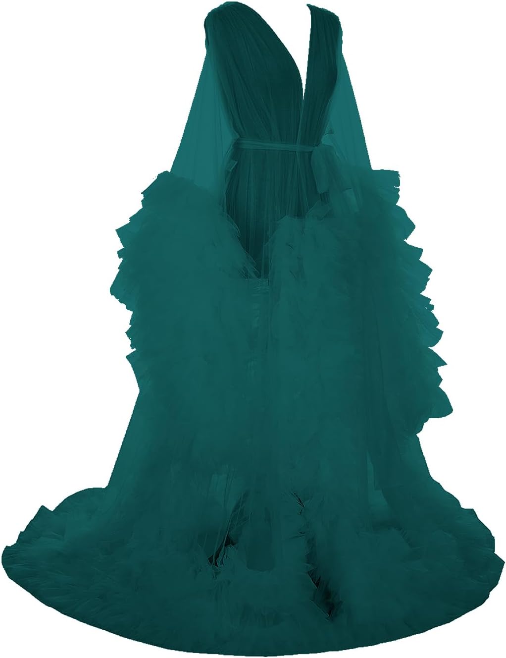 Maternity Tulle Dress Robe Long Lingerie Bridal Dressing Gown Puffy Nightgown Photoshoot robes for women