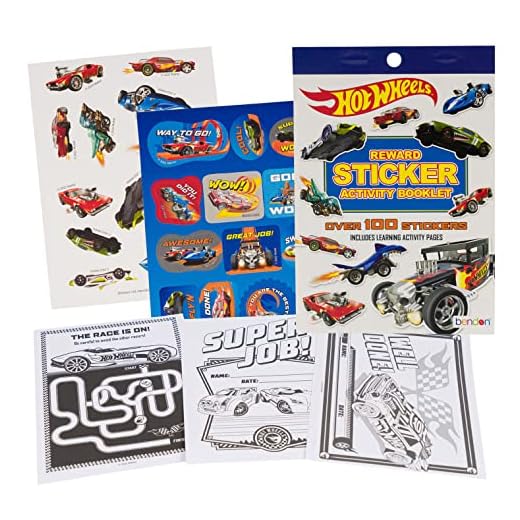 Bendon Hot Wheels Over 100 Rewards Sticker Activity Booklet