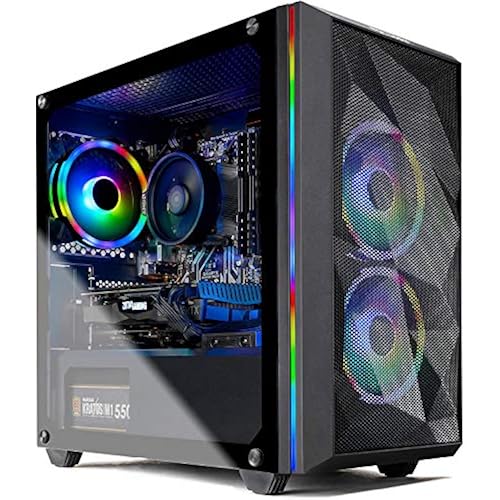Skytech Chronos Mini Gaming PC Desktop - Intel Core-i7 9700KF 3.6GHz, RTX 2060 6GB, 16GB DDR4 3000, 1TB SSD, AC WiFi, Win 10 Home, Black