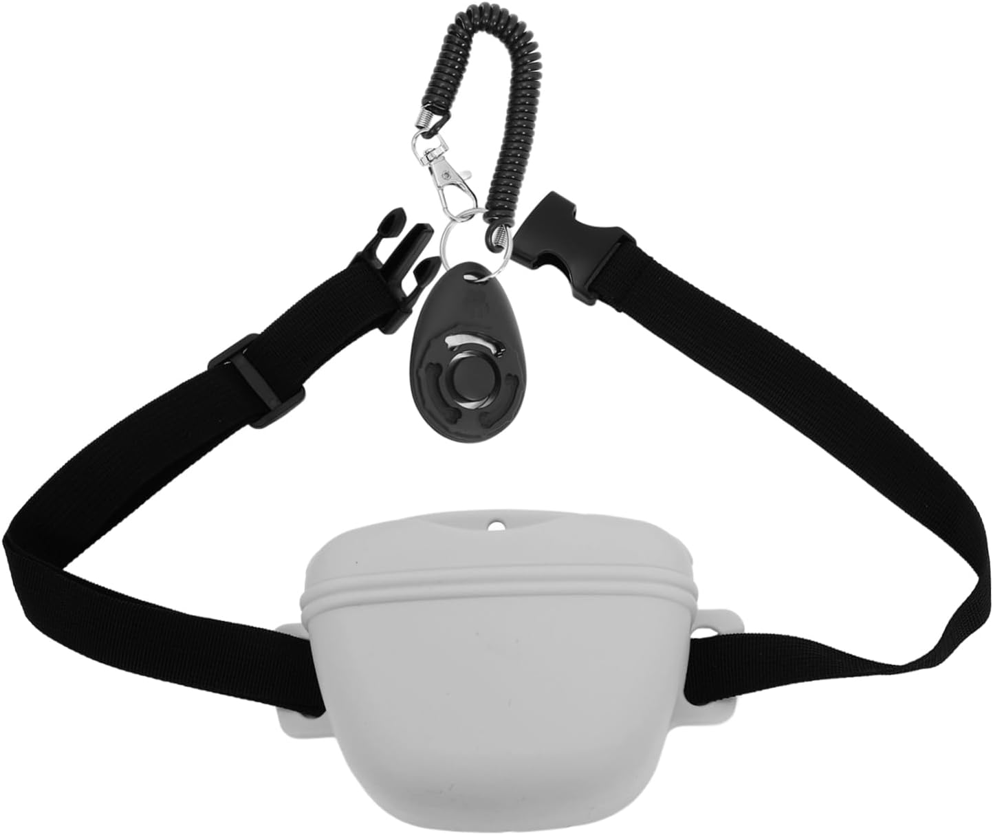 VANZACK 1set Dog Training Treat Pouch Portable Food Bag for Pets for Training Walks Outdoor Activities Includes Clicker Whistle Lightweight Design