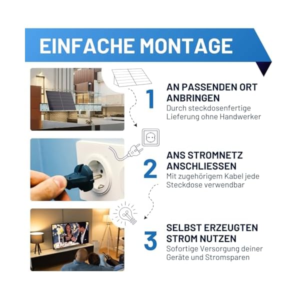 flex-energie Balkonkraftwerk 810Wp Modul/ HM600 Wechselrichter – Bild 6
