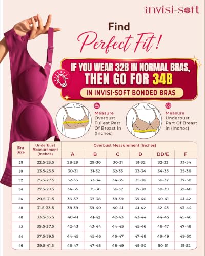 Image of Women's Cotton Padded Full Coverage Bonded Bra | Seamless T-Shirt Bra | Wire-Free | Breathable Cotton Fabric | Elastic-Free Bottom Band & Armholes | No Marks, No Digging | Pack of 1