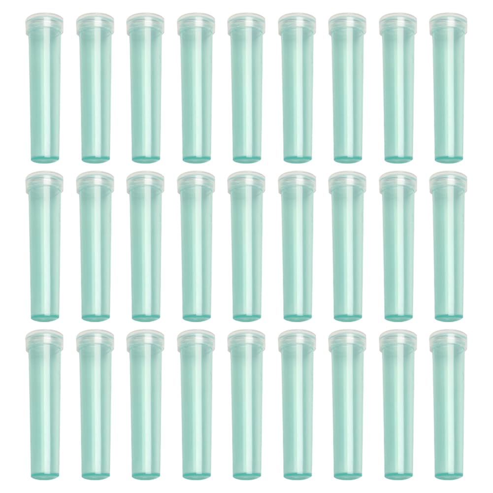 HugeDE 100 Pcs 7cm Small Flower Water Tubes Plastic Floral Vials Floral Water Tubes Florist Water Vials Tiny Flower Stem Vials with Lids for Bouquets