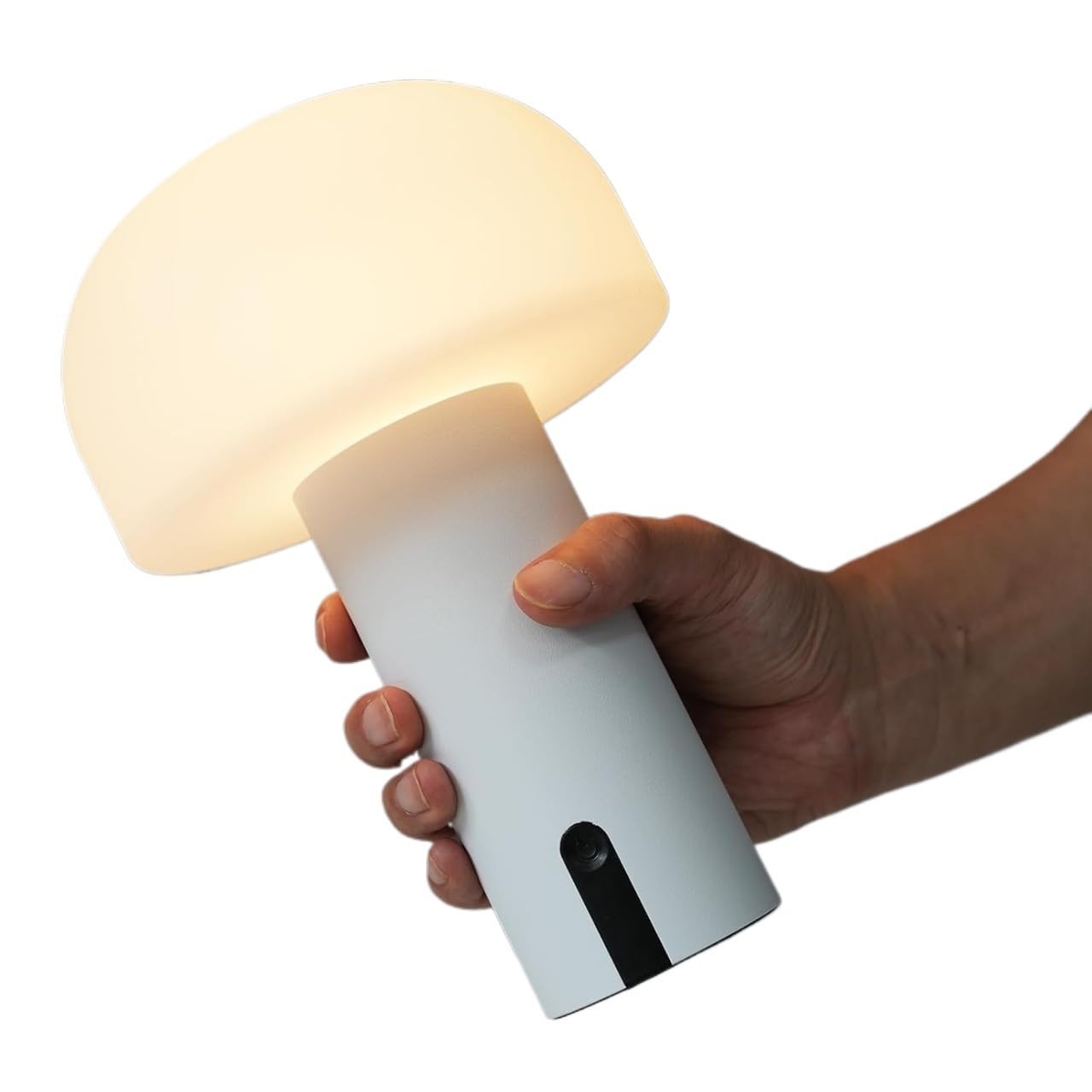 LYVQZPWLR LED Touch Bedside Table Lamp, Rechargeable Cordless Waterproof Touch Dimming LED Outdoor Mushroom Table Lamp, Multicolor(Wit)