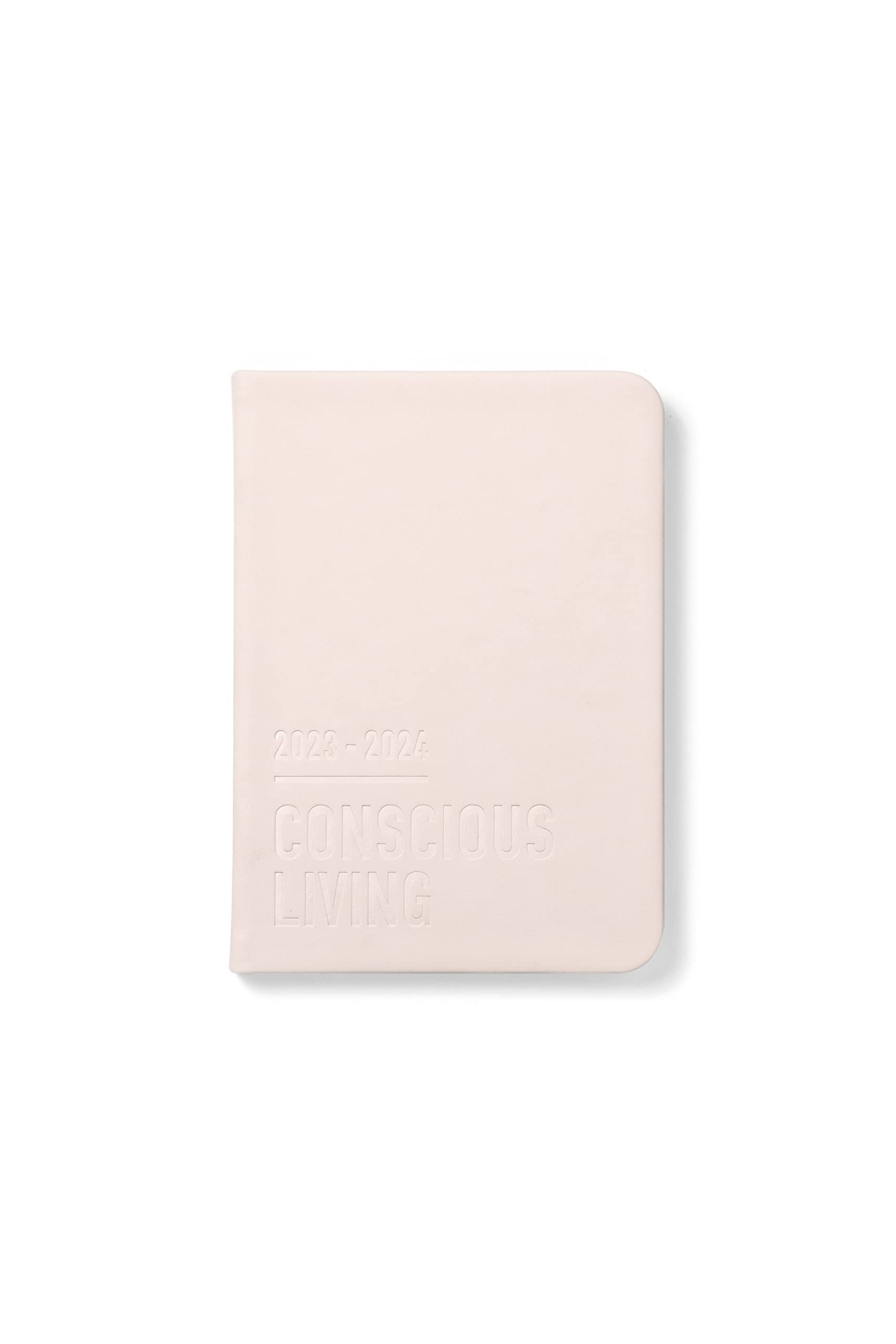 Letts Conscious A6 Academic 2023/2024 week to view diary - rosewater