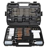 ANALIM 107pc Universal Gun Cleaning Kit for Pistol, Shotgun, Rifle, Handgun, Airgun, Revolver and Gun Accessories, Cleaning Kit withPortable Case, Brushes, Jags