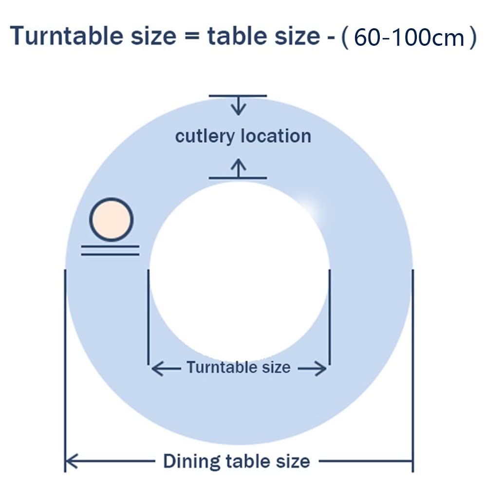 Duży gramofon Lazy Susan z litego drewna - 81 cm obrotowa taca do serwowania do kuchni, łatwa do czyszczenia okrągła płyta na blat, idealna do rozrywki i jadalni (kolor: C)