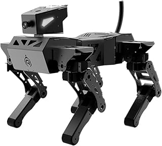 RWRAPS Quadruped Bionic Robot Dog Mechanical Dog Programming Robot AI Graphical Programming Version (Color : AI Visual version)