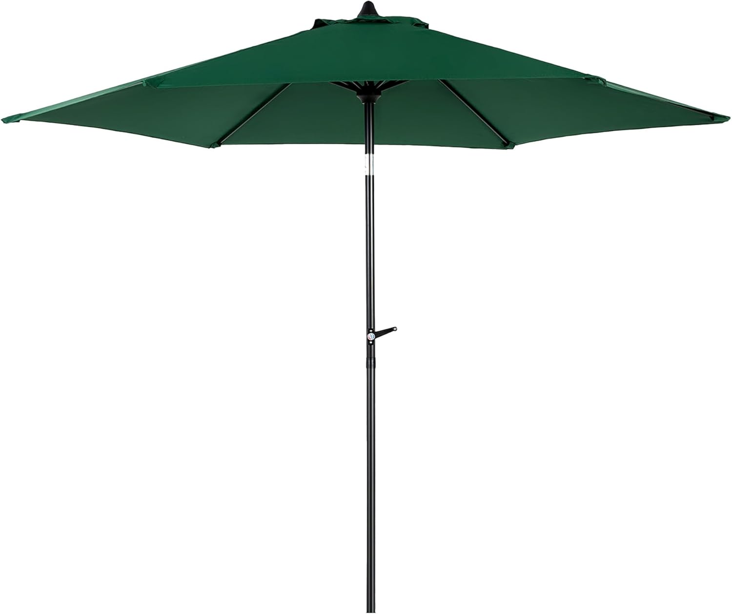 9FT Patio Umbrella Outdoor Table Umbrella with Push Button Tilt & Crank, 6 Sturdy Ribs, UV Protection & Waterproof, Patio Table Umbrella for Garden, Deck, Backyard, Pool, Outdoor Use (Green)