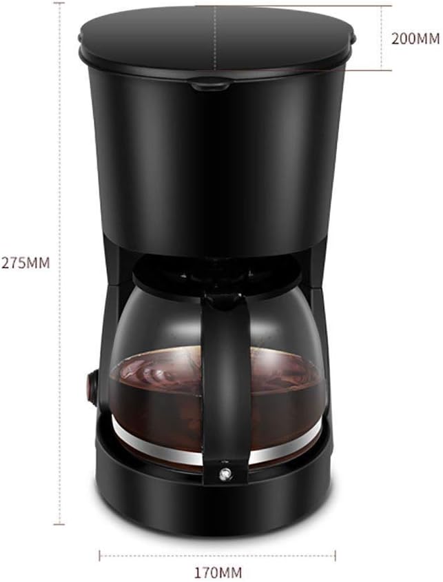 Cafetera de Goteo Silenciosa Antigoteo con Jarra y Filtro Removible para Oficina y Hogar miniatura 3