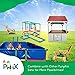 Funphix Kids Climbable Fort Building Kit - Indoor & Outdoor Playsets for Toddlers 2-12 | STEM Building Educational Toys | DIY Backyard Playground Set - Climbing Gym Structure - Standard Set 199 Pcs