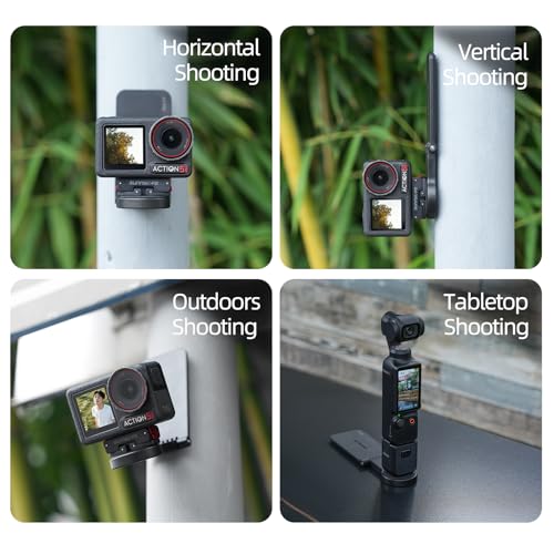 Image of Magnetic Mount Stand Compatible for DJI OSMO 360, Magnet Steering Holder Bracket with 1 /4 Screw for Action Camera, Stand Base for Insta360 X5 /X4 /X3 /GO 3S /GO Ultra /Pocket 3 /Action 5Pro /Hero13