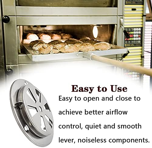 Adjustable Outdoor Dryer Vent Cover Dryer Damper Circular Ventilation Grill for Dryer Damper Thermostat Oven