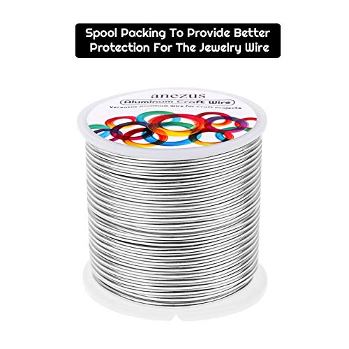 Anezus Aluminum Wire, 12 Gauge, 30 Metres, Metal Fittings Wire, Bendable Wire for Crafts, Wreath Making, Jewellery Making, Beading, Flowers (Silver, 2mm) by anezus - Image 4