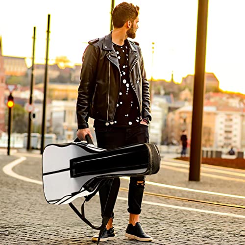 Housse de transport étanche pour guitare avec bandoulière réglable Noir et blanc, Multicolore 01., 42.9×16.9×4.7 in… - Les Beatles, Paul McCartney, John Lennon, RIngo Starr, George Harrison Housse de transport étanche pour guitare avec bandoulière réglable Noir et blanc, Multicolore 01., 42.9x16.9x4.7 in… – Image 7