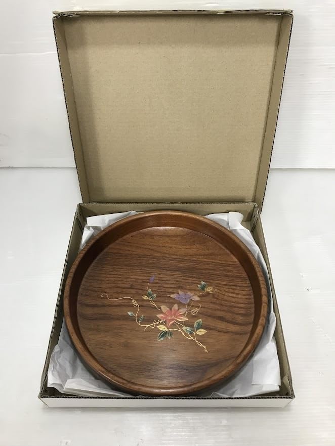 盆 輪島塗 木製 茶道具 木製 木製漆器 漆芸 漆器 工芸品 漆 新田漆器店製 輪島塗 菓子器 菓子盆 菊 蒔絵 盆 木製漆器 漆芸