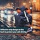 QUSLLIS Regenponcho für Elektromobil, 100% Wasserdichter Regenschutz für Seniorenmobil Elektromobil mit Aufbewahrungstasche, mit Reflektierende Streifen Durchsichtigem Pane, Navy Blau