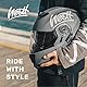 Westt Klapphelm Motorradhelm Integralhelm mit Sonnenlende und Visier, ECE-R 22.06 Motocross Helm Mopedhelm für Damen und Herren, Mattschwarz / Mattgrau/ Weiß, in Größe S-XL
