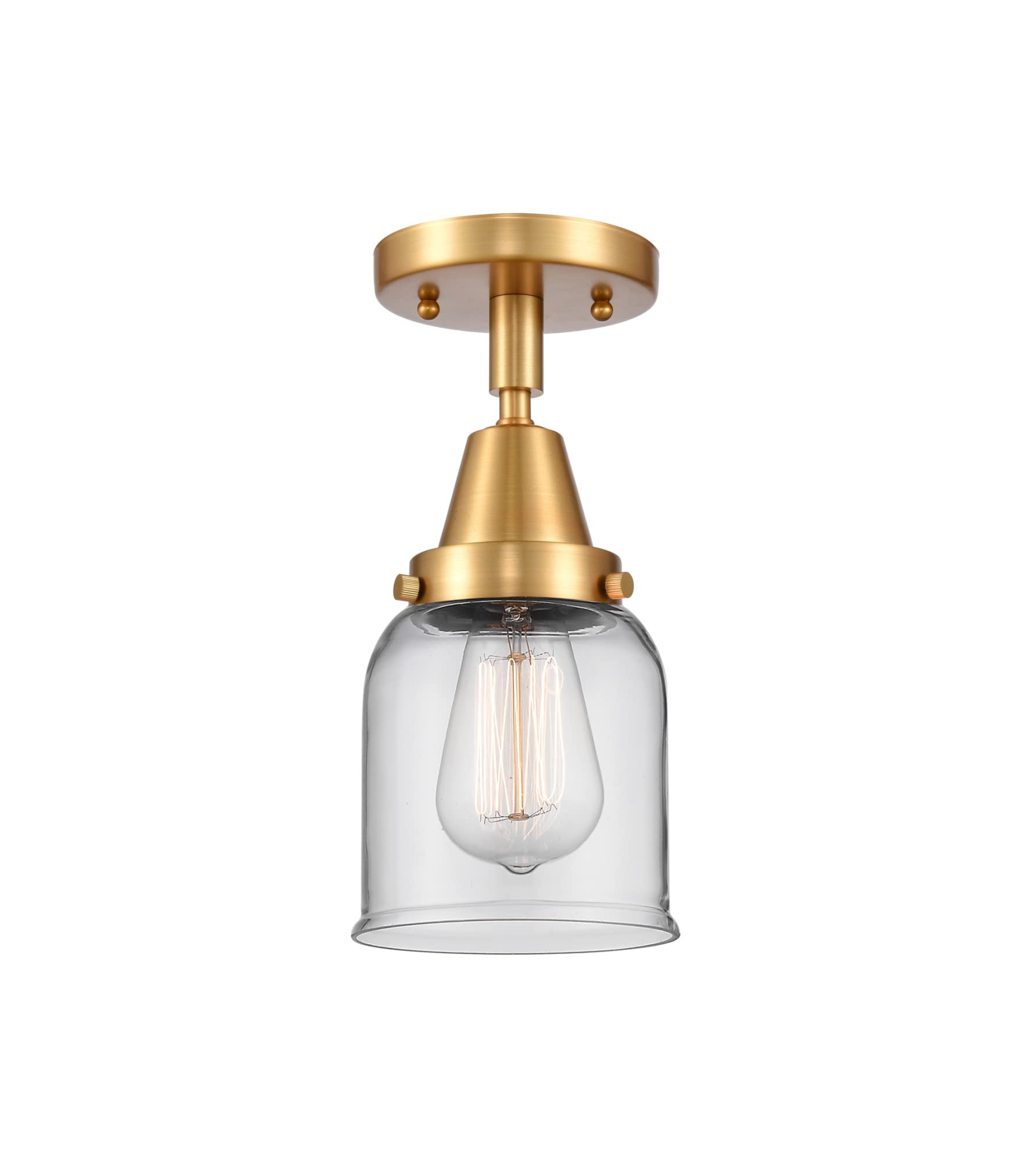 Innovations 447-1C-SG-G52 One Light Flush Mount from Franklin Restoration Collection