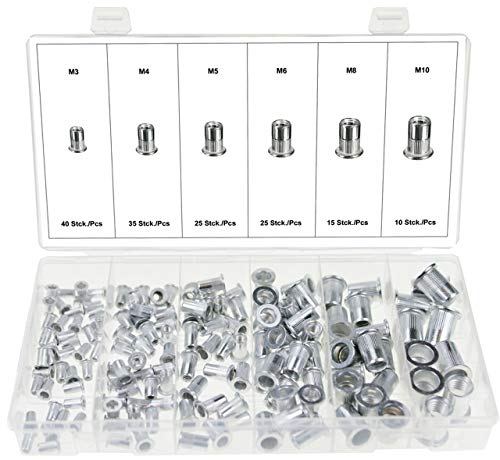 Confezione Da 200 Dadi Per Rivetti Ciechi In Alluminio M6 YMYNY