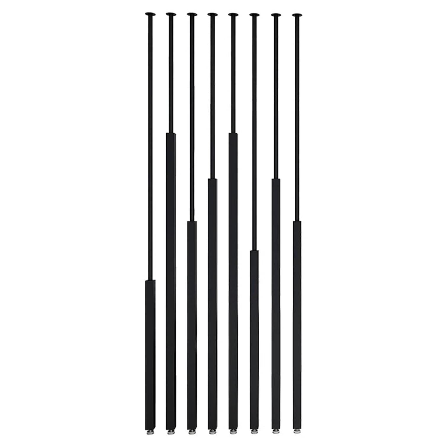 Séparateur de pièce en métal portable et réglable pour lit et déco