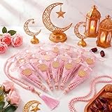 Ferreve 24 Sets Islamic Prayer Beads Bulk Ramadan Eid Gifts Muslim Party Favors Eid Mubarak Pearl Prayer Beads for Ramadan Islamic Festival Party Favor Wedding Bridal Shower Gifts(Pink)