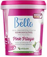 Depil Bella - Cera Depilatória Morna Hidrossolúvel Vegana Pink Pitaya 600g
