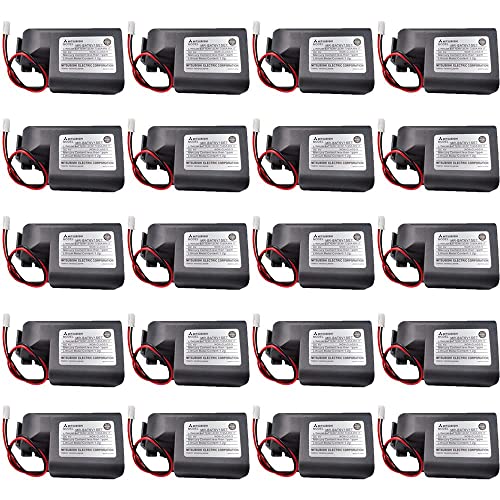 BALOLO (20-Pack) MR-BAT6V1SET 6V 1650mAh Lithium Battery Non-Rechargeable for Mitsubishi 2CR17335A WK17 for MR-J4 PLC