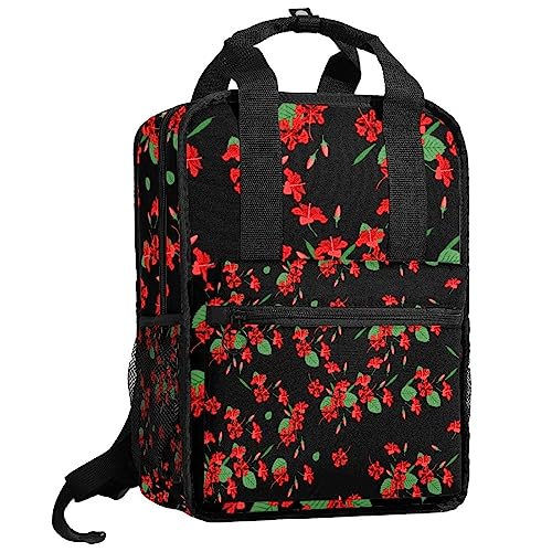 Sac à dos garçons noir et multicolore avec bretelles réglables