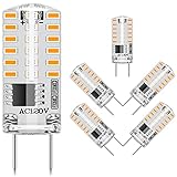 G8 LED Bulb Dimmable 3W Warm White 3000K, Equivalent 20-25W G8 Halogen Bulb, T4 JCD Bi-Pin AC 120V Mini Light Bulb for Under Cabinet Light, Under Counter Kitchen Lighting