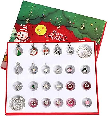 クリスマスアドベントカレンダー アドベントカレンダーギフトジュエリーキットdiyクリスマスオーナメントチャームガールフレンド 母 Lsdralobpoi 姉妹のためのブレスレットボックス 919 送料無料 当日発送可能