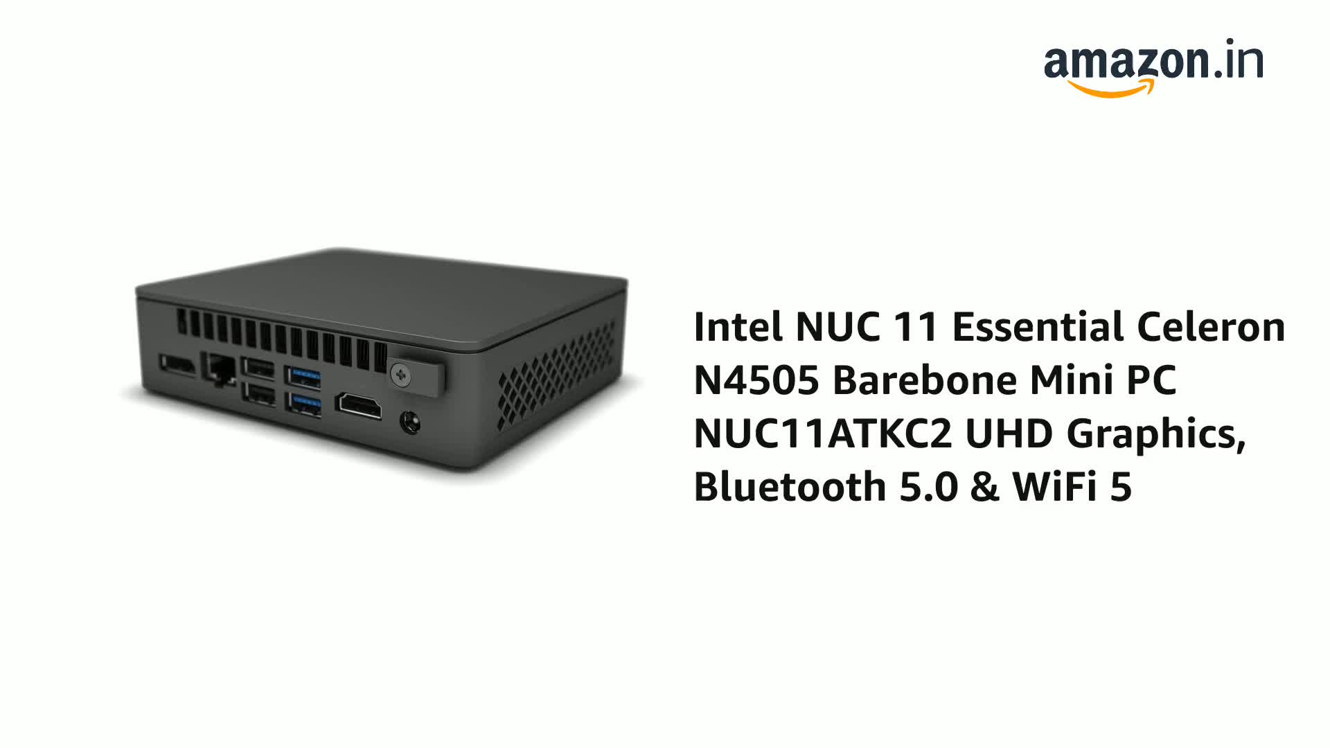 Intel NUC 11 Essential Celeron N4505 Barebone Mini PC NUC11ATKC2