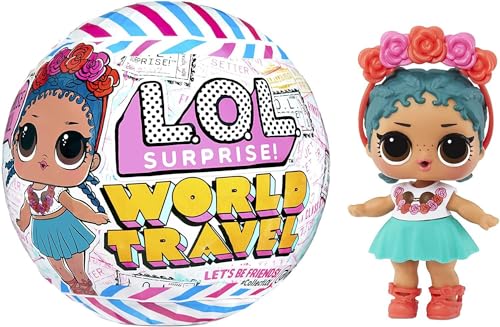 L.O.L. Surprise! World Travel™ Dolls with 8 Surprises Including Doll, Fashions, and Travel Themed Accessories - Great Gift for Girls Age 4+