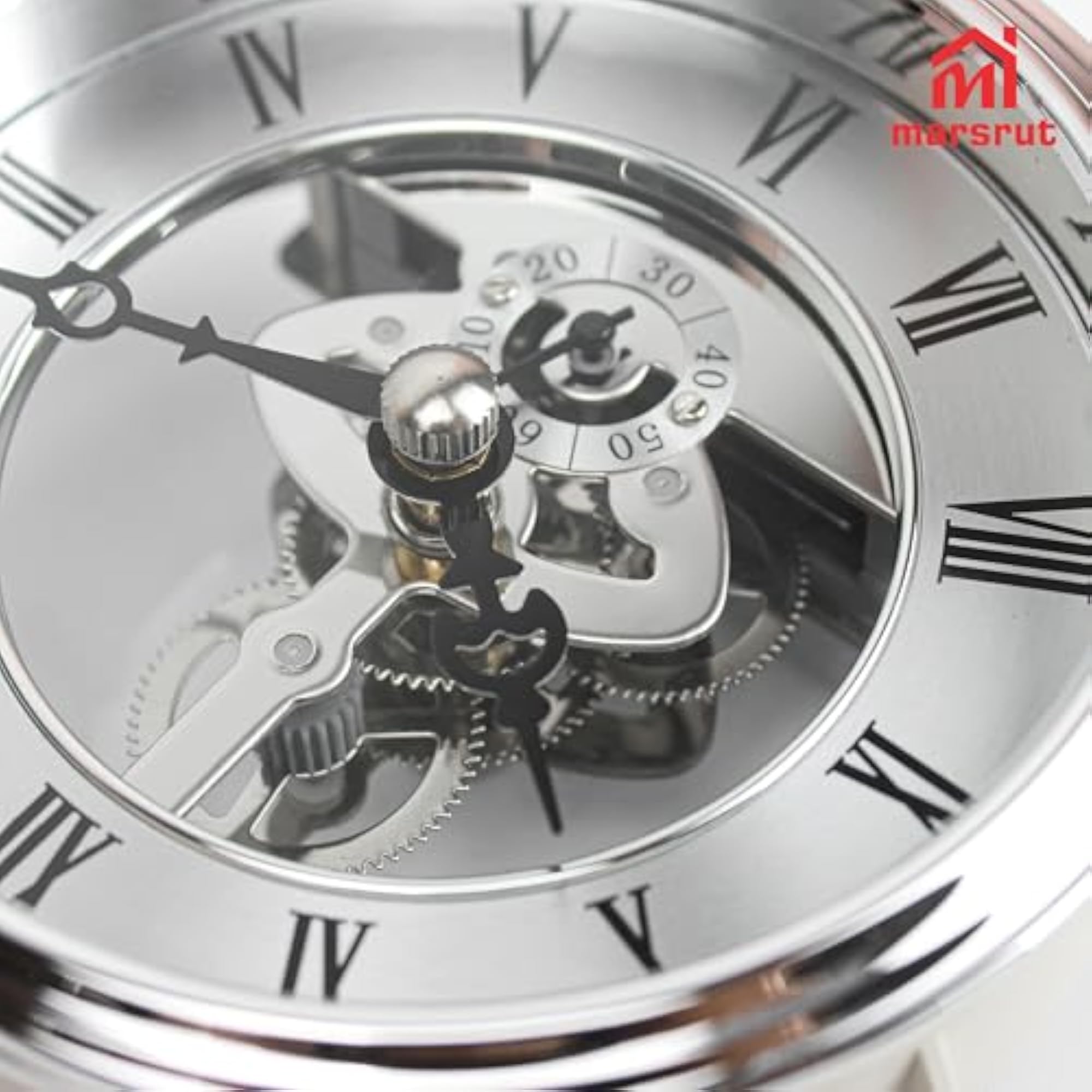 97mm Skeleton Clock Movement with Roman Numerals