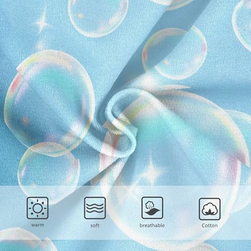 Blue Soap Bubbles Panties Little Girl Girls Underwear Toddlers Cotton Print Briefs Kids Undies 2t3