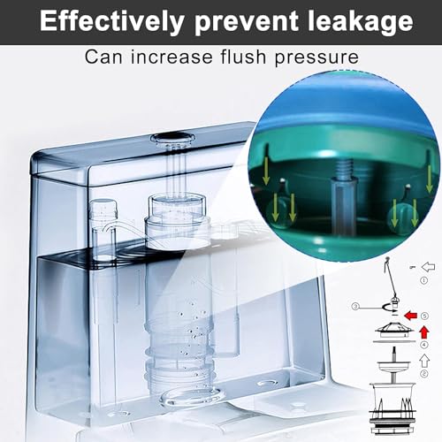 ieron 2Pcs Valve Seal Replacement for 7301111-0070A Canister Flush Valve Seal Silicone Leak-Proof Toilet Tank Gasket Replacement (Blue) - Image 2