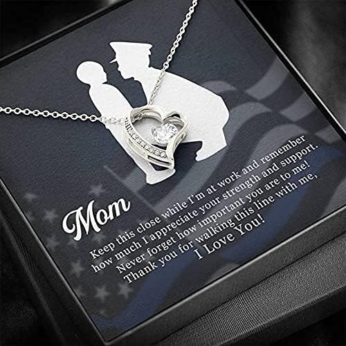 Miniatura 3 de Collar con colgante Collar To My Mom Forever Love, regalo de mamá, día de la madre, cumpleaños para mamá, regalo de hija para mamá, collar para