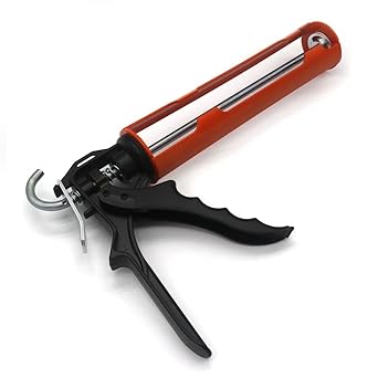 DRONA Impeccable Professional Manual silicon Gun Silicone Guns Thermo Gluegun Repair Heat Tools for Wall/Floor sealant Tile Construction Tool Chemical Dispenser Re-Baring silicon Gun (Multicolor)