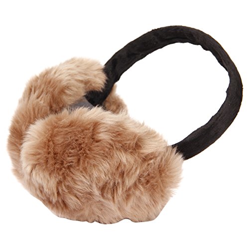 Image of FabSeasons Faux Fur Winter Outdoor Accessory Foldable Ear Muffs /Warmer for Girls & Women for protection from Cold, Ideal Head /Hair Accessory during winters