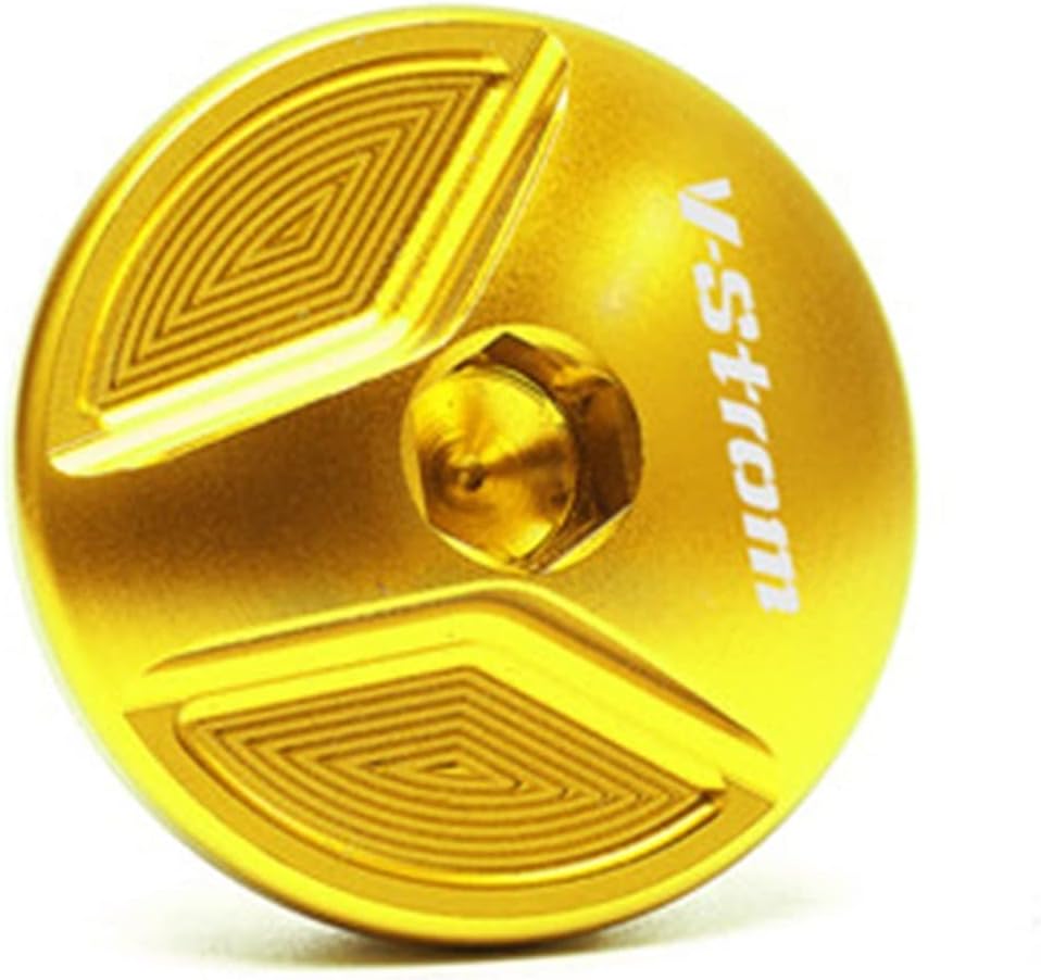 Motorcycle Engine Oil Cap Motorcycle Oil Filler Cap Engine Plug Cover Replacement For Su Zuki V-Strom 650 1000 1050 1050XT VStrom 250 DL250 2017-2021 DL650 DL1000(Gold)